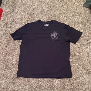Under Armour Black Men’s USA Logo Short Sleeve Performance Tee